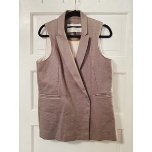 Topshop sleeveless tailored blazer